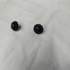 Pottery Barn Kids Classic End Cap Finial Set of 2 Antique Bronze Black .75 diam